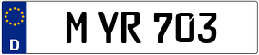 Trailer License Plate